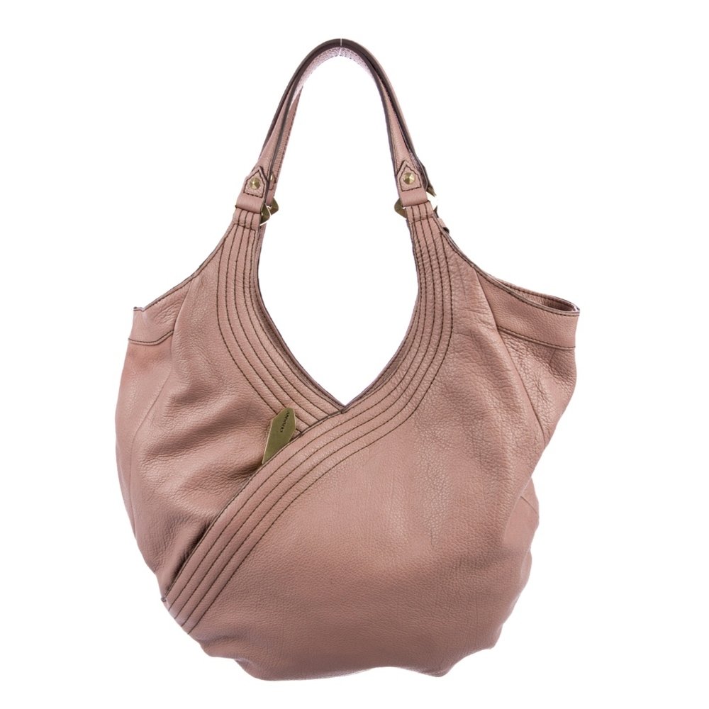 orYANY Mauve Leather Hobo Bag w/ Multiple Pockets